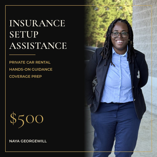Private Car Rental Insurance Setup Assistance, $500